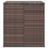 Boîte à coussins de jardin Résine tressée 100x97,5x104cm Marron 568848568848