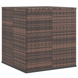 Boîte à coussins de jardin Résine tressée 100x97,5x104cm Marron 568848568848