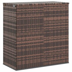 Boîte à coussins de jardin Résine tressée 100x49x103,5cm Marron 568849568849