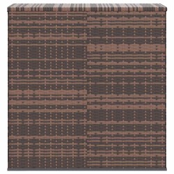 Boîte à coussins de jardin Résine tressée 100x49x103,5cm Marron 568849568849