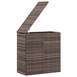 Boîte à coussins de jardin Résine tressée 100x49x103,5cm Marron 568849568849