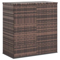 Boîte à coussins de jardin Résine tressée 100x49x103,5cm Marron 568849568849