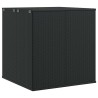 Boîte à coussins de jardin Résine tressée 100x97,5x104 cm Noir 568850568850