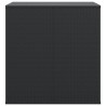 Boîte à coussins de jardin Résine tressée 100x97,5x104 cm Noir 568850568850