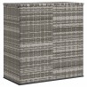 Boîte à coussins de jardin Résine tressée 100x49x103,5 cm Gris 568859568859