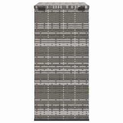 Boîte à coussins de jardin Résine tressée 100x49x103,5 cm Gris 568859568859