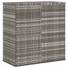 Boîte à coussins de jardin Résine tressée 100x49x103,5 cm Gris 568859568859