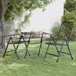 Table de jardin 60x60x72 cm Maille métallique Anthracite 568860568860