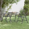 Table de jardin 60x60x72 cm Maille métallique Anthracite 568860568860
