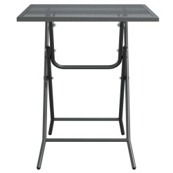 Table de jardin 60x60x72 cm Maille métallique Anthracite 568860568860