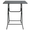 Table de jardin 60x60x72 cm Maille métallique Anthracite 568860568860