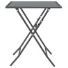 Table de jardin 60x60x72 cm Maille métallique Anthracite 568860568860