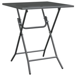 Table de jardin 60x60x72 cm Maille métallique Anthracite 568860568860