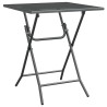Table de jardin 60x60x72 cm Maille métallique Anthracite 568860568860
