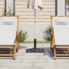 Socle de parasol Noir 47x47x33 cm Fonte 568862568862