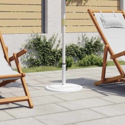 Socle de parasol Blanc 45x45x30 cm Fonte 568864568864