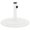 Socle de parasol Blanc 45x45x30 cm Fonte 568864568864