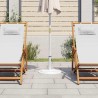 Socle de parasol Blanc 45x45x30 cm Fonte 568864568864