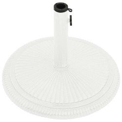 Socle de parasol Blanc 45x45x30 cm Fonte 568864568864