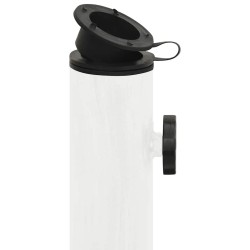 Socle de parasol Blanc 45x45x30 cm Fonte 568864568864