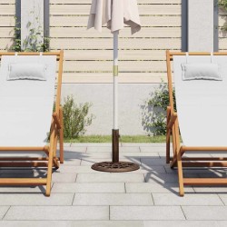 Socle de parasol Bronze 40x40x32 cm Fonte 568865568865