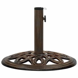 Socle de parasol Bronze 40x40x32 cm Fonte 568865568865