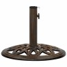 Socle de parasol Bronze 40x40x32 cm Fonte 568865568865