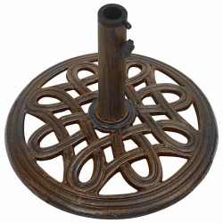 Socle de parasol Bronze 40x40x32 cm Fonte 568865568865