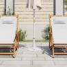 Socle de parasol Blanc 40x40x32 cm Fonte 568866568866