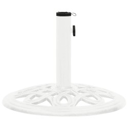 Socle de parasol Blanc 40x40x32 cm Fonte 568866568866