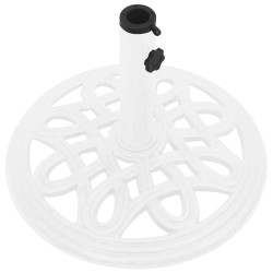 Socle de parasol Blanc 40x40x32 cm Fonte 568866568866