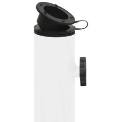 Socle de parasol Blanc 40x40x32 cm Fonte 568866568866
