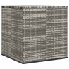 Boîte à coussins de jardin Résine tressée 100x97,5x104 cm Gris 568868568868