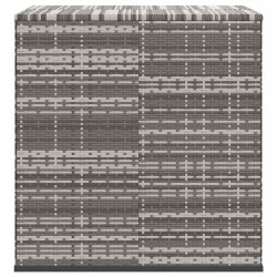 Boîte à coussins de jardin Résine tressée 100x97,5x104 cm Gris 568868568868