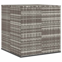 Boîte à coussins de jardin Résine tressée 100x97,5x104 cm Gris 568868568868