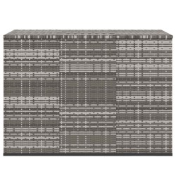 Boîte à coussins de jardin Résine tressée 145x100x103 cm Gris 568872568872