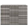 Boîte à coussins de jardin Résine tressée 145x100x103 cm Gris 568872568872