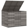 Boîte à coussins de jardin Résine tressée 145x100x103 cm Gris 568872568872