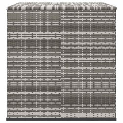 Boîte à coussins de jardin Résine tressée 145x100x103 cm Gris 568872568872