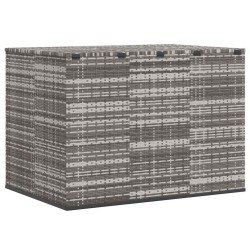 Boîte à coussins de jardin Résine tressée 145x100x103 cm Gris 568872568872