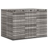 Boîte à coussins de jardin Résine tressée 145x100x103 cm Gris 568872568872