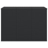 Boîte à coussins de jardin Résine tressée 145x100x103 cm Noir 568873568873