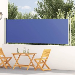 Auvent latéral rétractable de patio 117x600 cm Bleu 568875568875