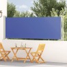 Auvent latéral rétractable de patio 117x600 cm Bleu 568875568875