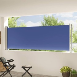 Auvent latéral rétractable de patio 117x600 cm Bleu 568875568875