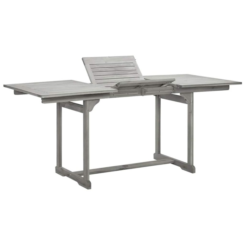 Table à dîner de jardin (120-170)x80x75 cm Bois d'acacia massif 568876568876