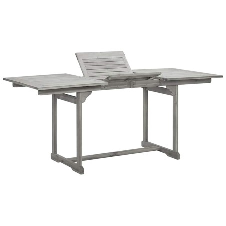 Table à dîner de jardin (120-170)x80x75 cm Bois d'acacia massif 568876568876