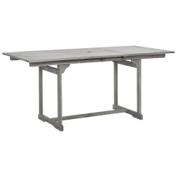 Table à dîner de jardin (120-170)x80x75 cm Bois d'acacia massif 568876568876