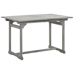 Table à dîner de jardin (120-170)x80x75 cm Bois d'acacia massif 568876568876