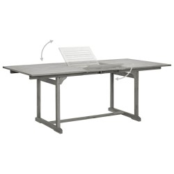 Table à dîner de jardin (150-200)x100x75cm Bois d'acacia massif 568877568877